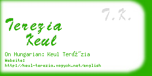 terezia keul business card